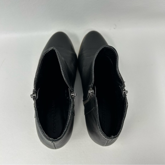 Lucky Brand Breah Booties Womens Size 9 Black Leather Double Zipper Ankle Boot - Picture 8 of 13